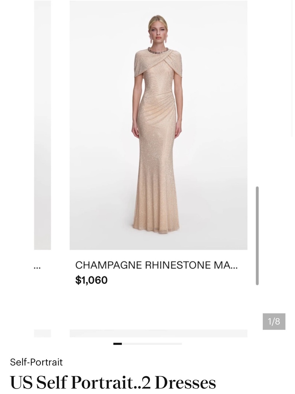 US Self Portrait..2 Dresses 
Originally $1050
  $220 each